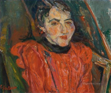 Expressionism Painting - PINK PORTRAIT OF MADAME X Chaim Soutine Expressionism